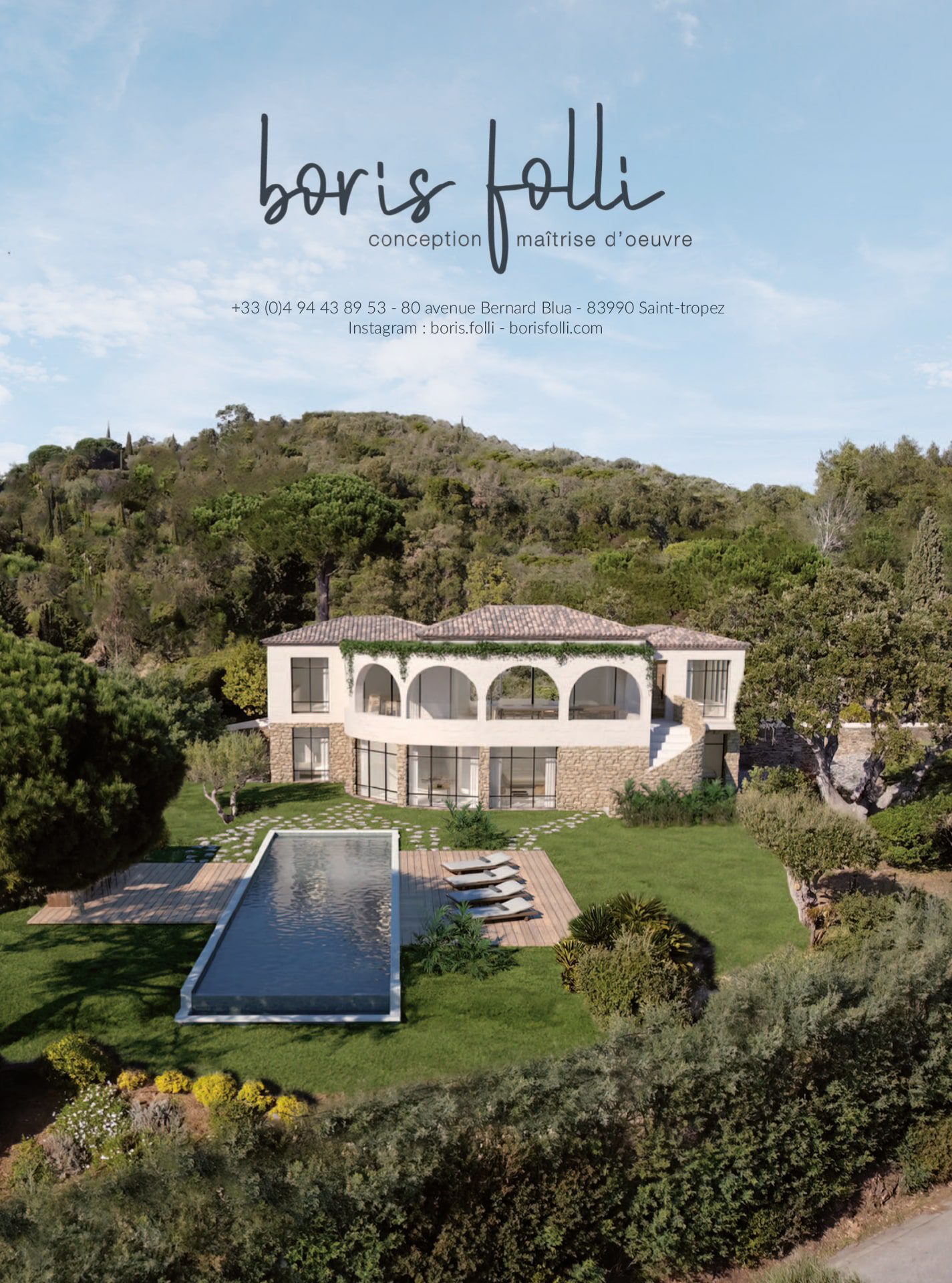 Article Boris Folli - Conception et Maîtrise d'oeuvre - Saint-Tropez