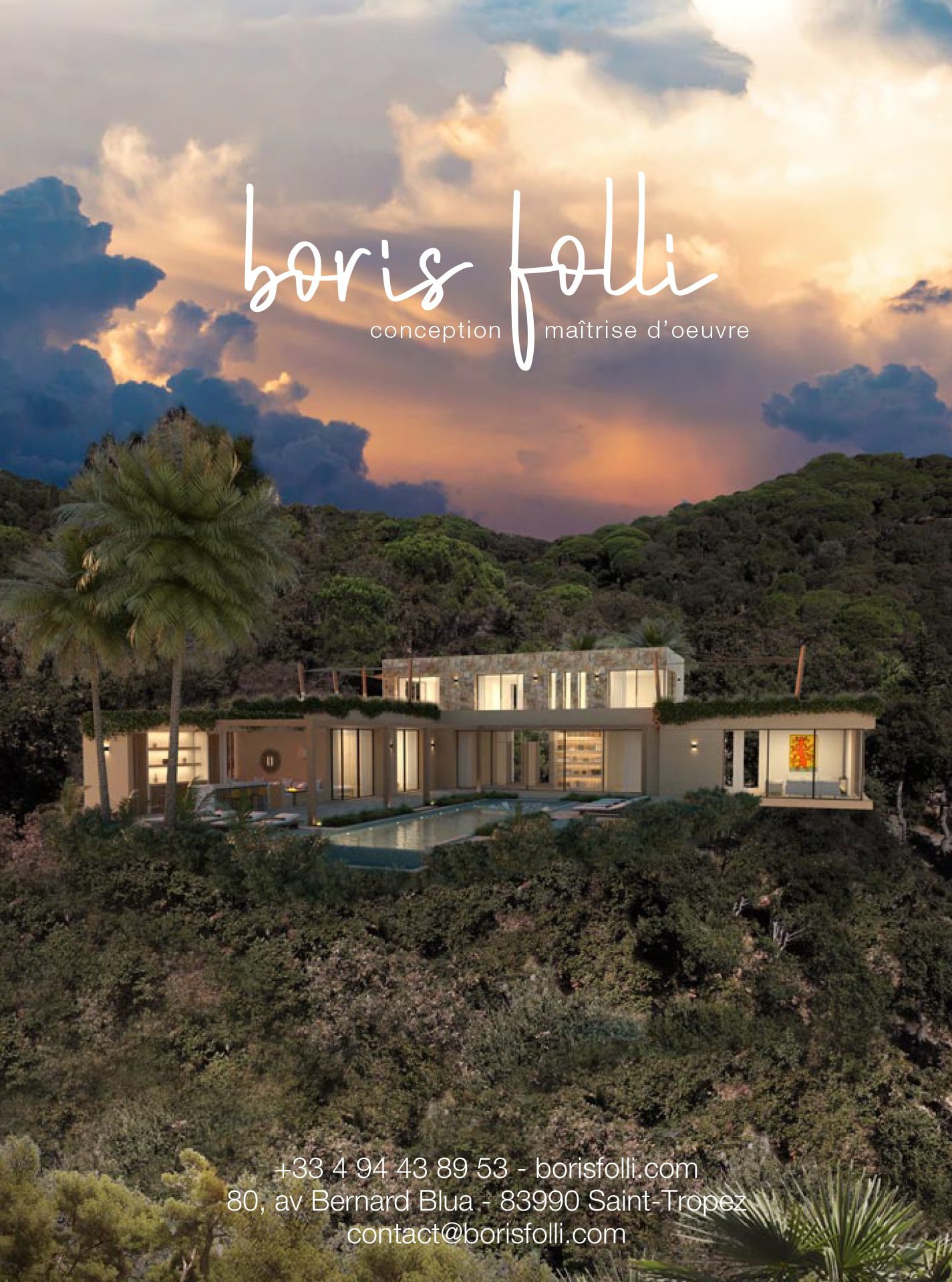 Article Boris Folli - Conception et Maîtrise d'oeuvre - Saint-Tropez