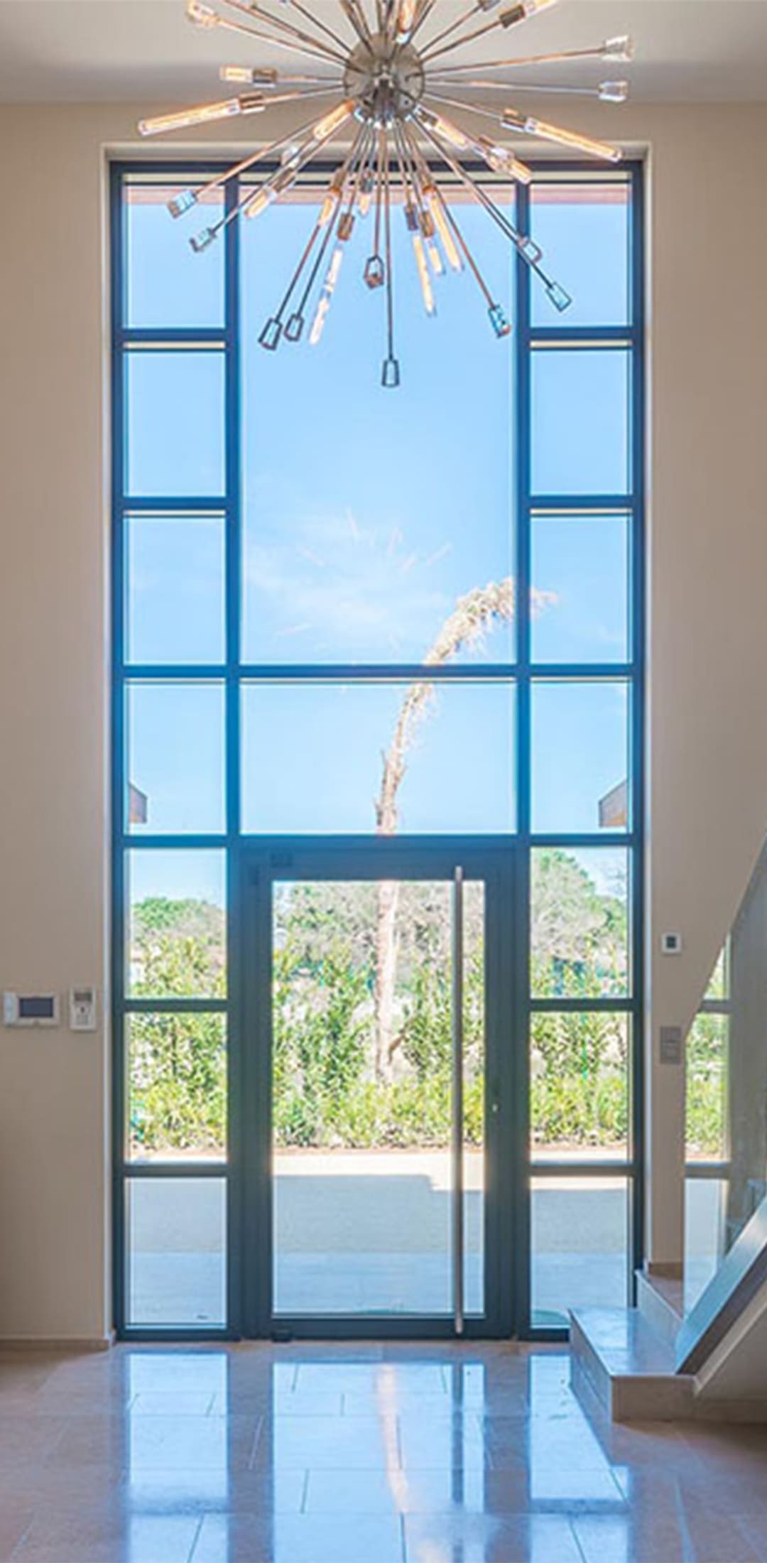 Photo de détails architecturaux bleu de réalisation 3 - Agence Boris Folli - Architecture des Caps