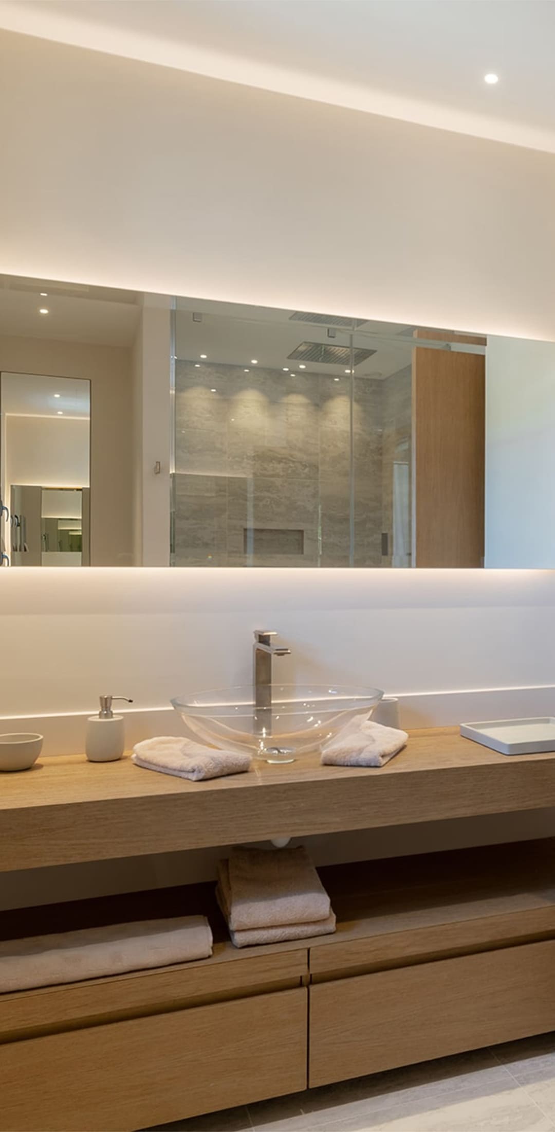 Photo de détails architecturaux marron de réalisation 34 - Agence Boris Folli - Architecture des Caps