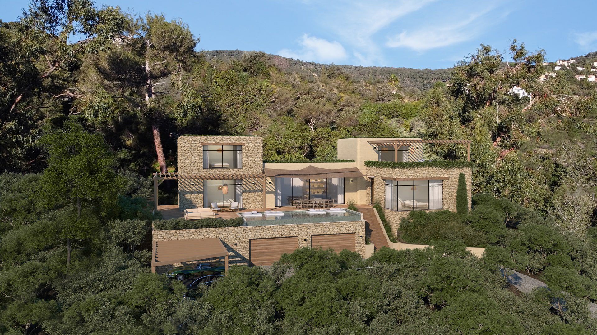 Modélisation 3D d'un projet de résidence privée Saint-Tropez - Image 1
