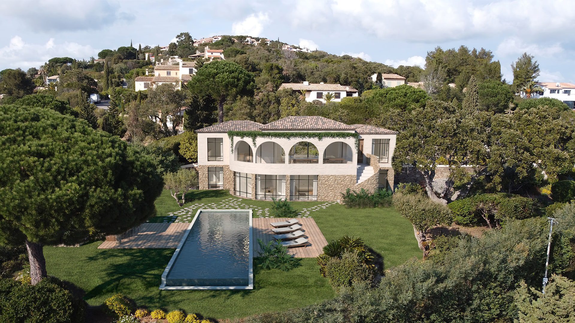 Modélisation 3D d'un projet de résidence privée Saint-Tropez - Image 1