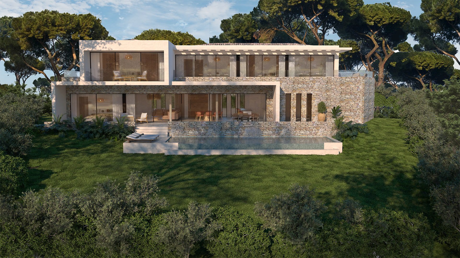Modélisation 3D d'un projet de résidence privée Saint-Tropez - Image 1