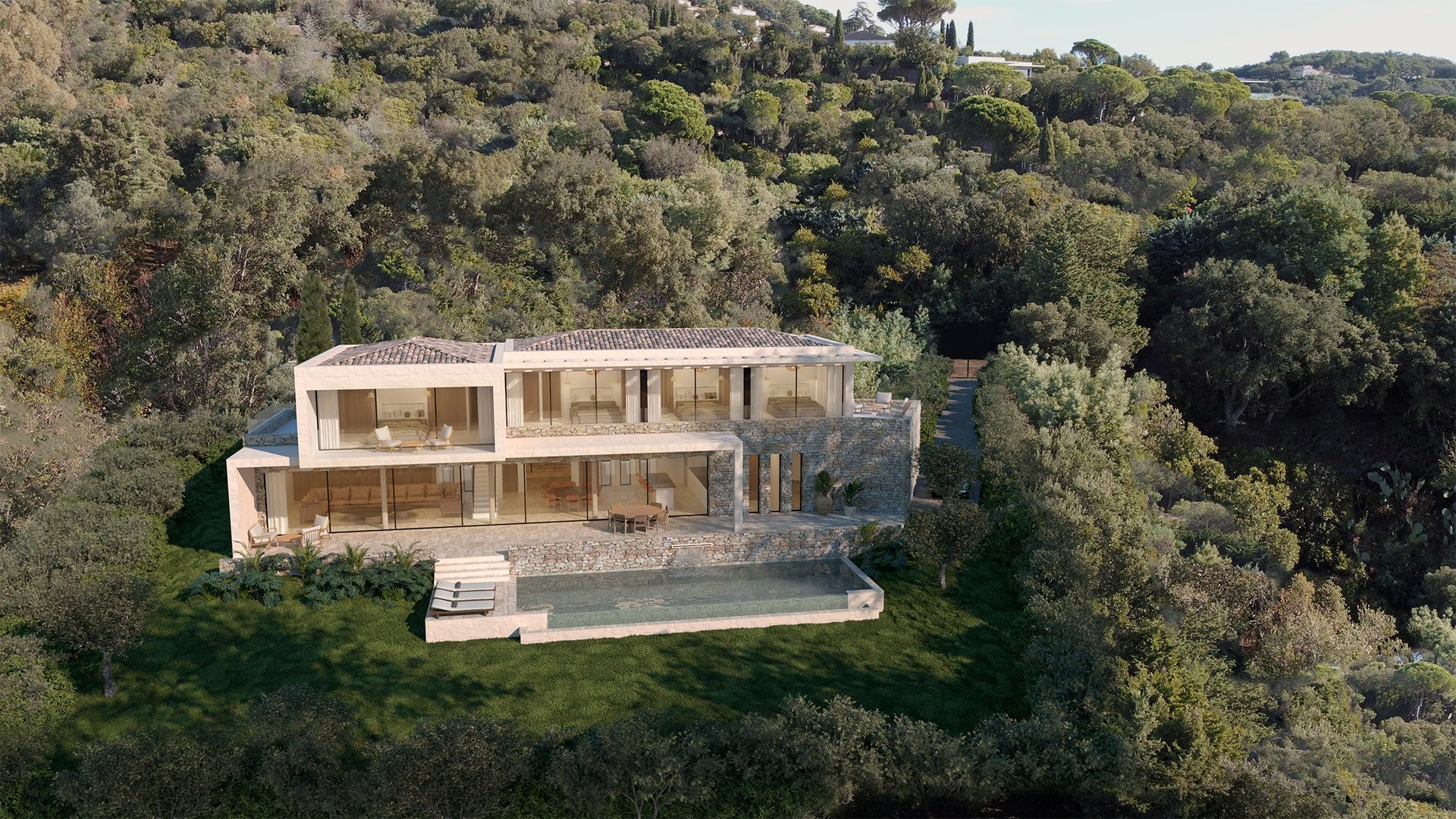 Modélisation 3D d'un projet de résidence privée Saint-Tropez - Image 2