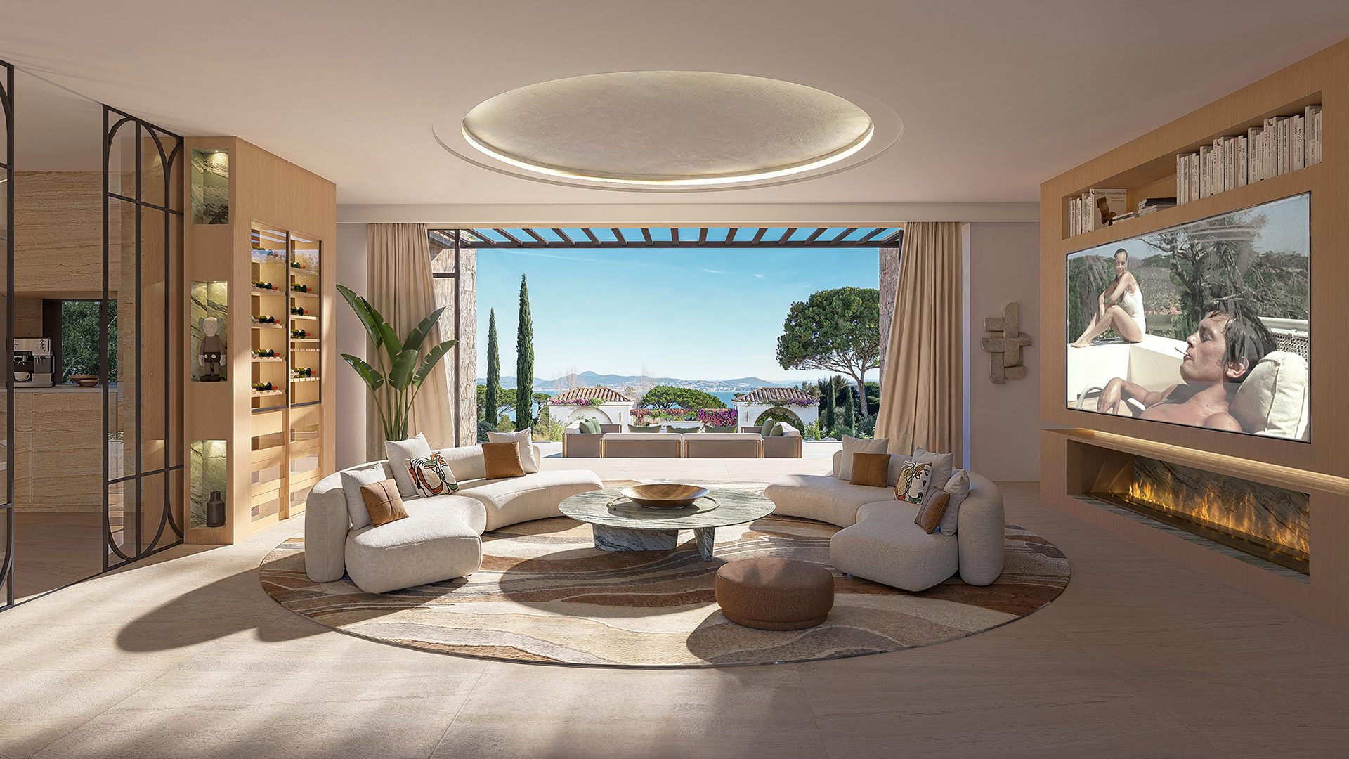 Modélisation 3D d'un projet de Manoir tropézienl à Saint-Tropez - Image 2