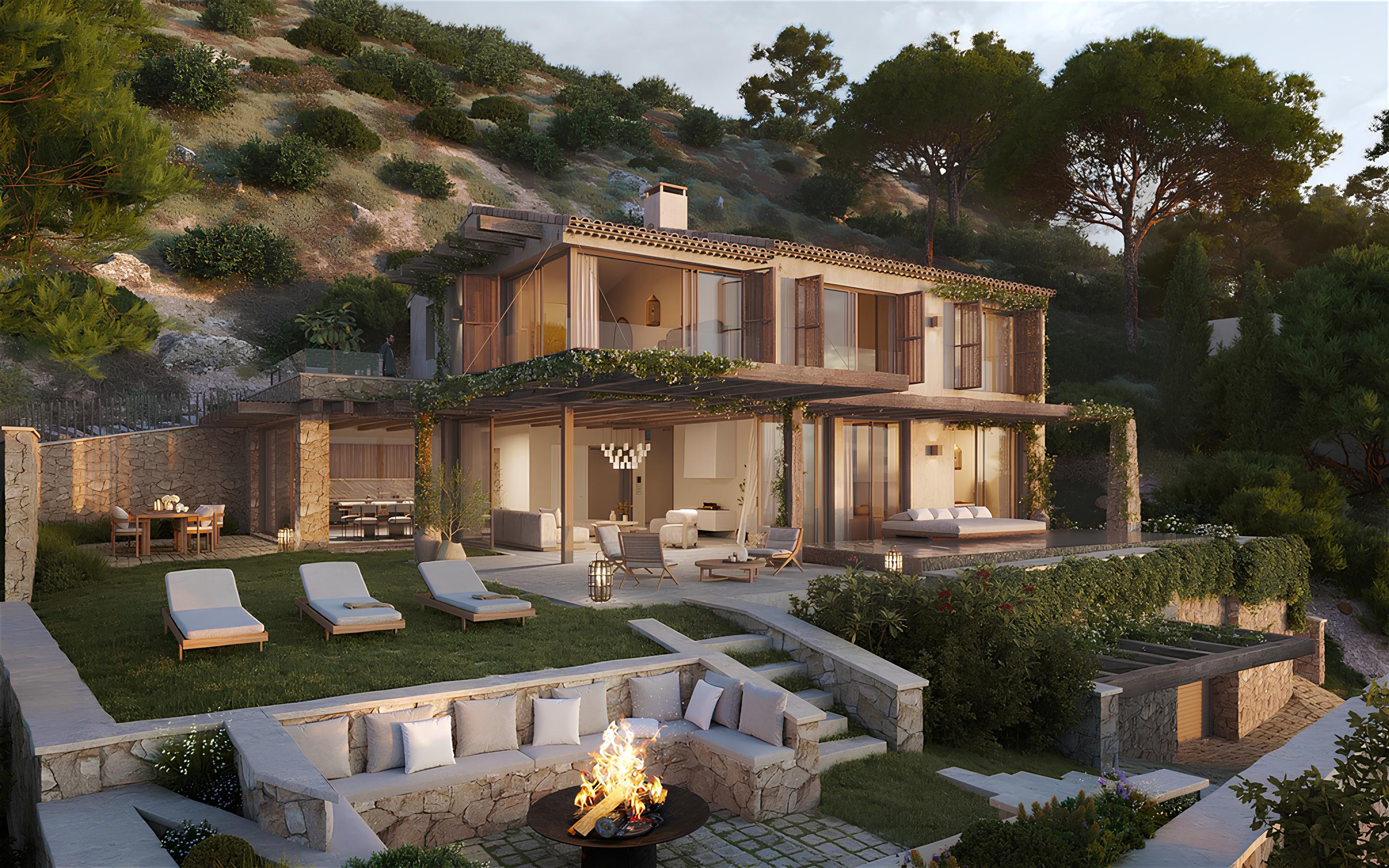 Modélisation 3D d'un projet de Mas Provençal Saint-Tropez - Image 1