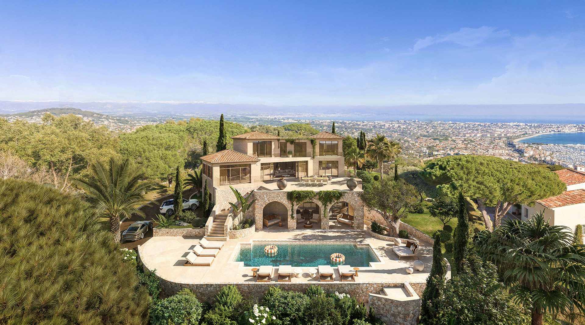 Modélisation 3D d'un projet de villa de caractère à Cannes - Image 1