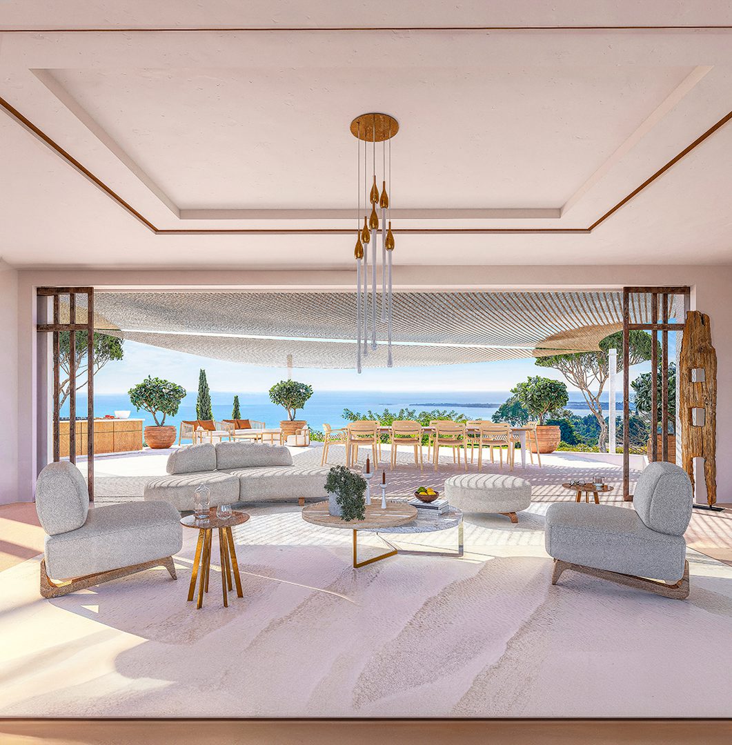 Modélisation 3D d'un projet de villa de caractère à Cannes - Image 2