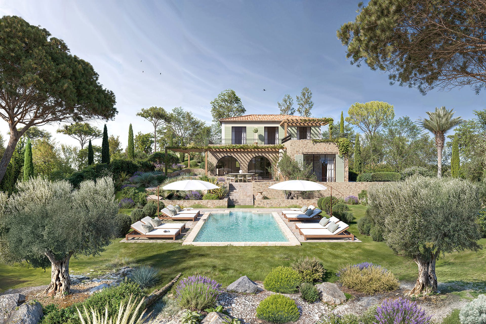 Modélisation 3D d'un projet de Refuge Méridional à Saint-Tropez - Image 2