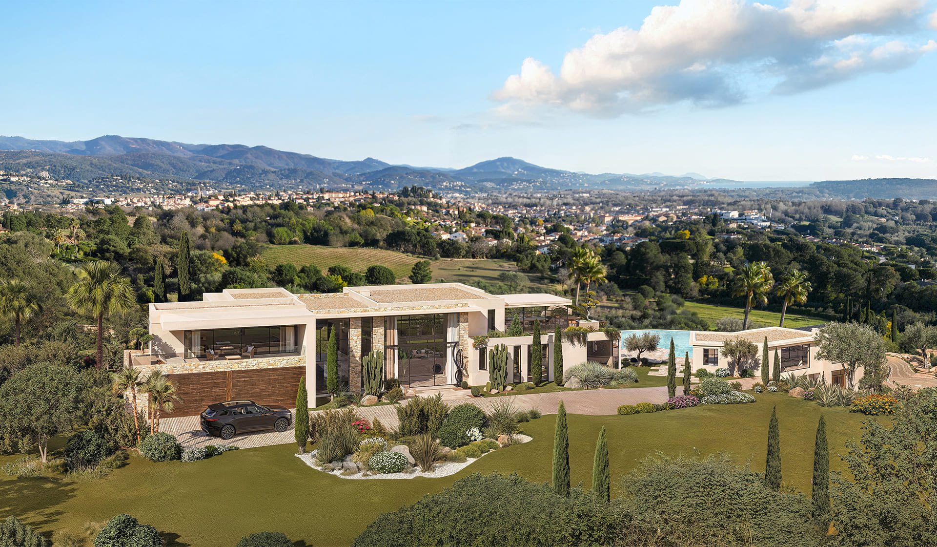 Modélisation 3D d'un projet de demeure sur les cimes à Cogolin - Image 3