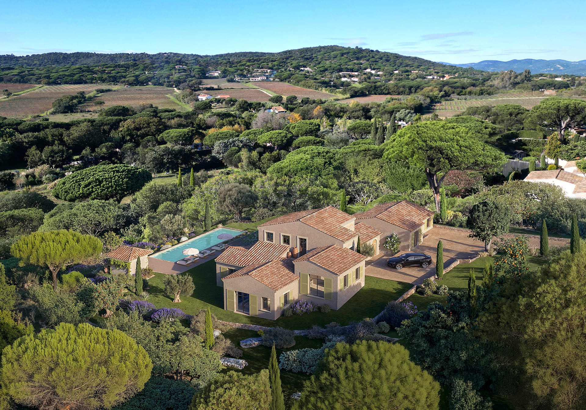 Modélisation 3D d'un projet de demeure sur les cimes à Ramatuelle - Image 2