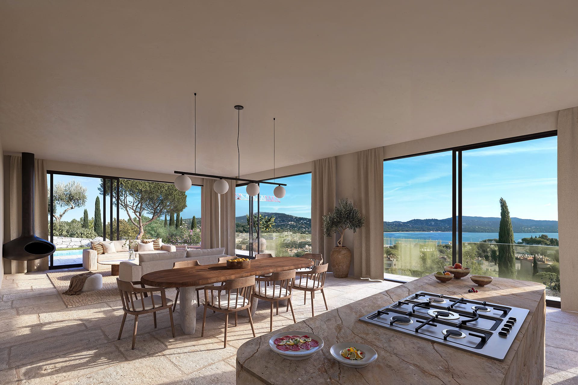 Modélisation 3D d'un projet de demeure sur les cimes à Cavalaire - Image 2