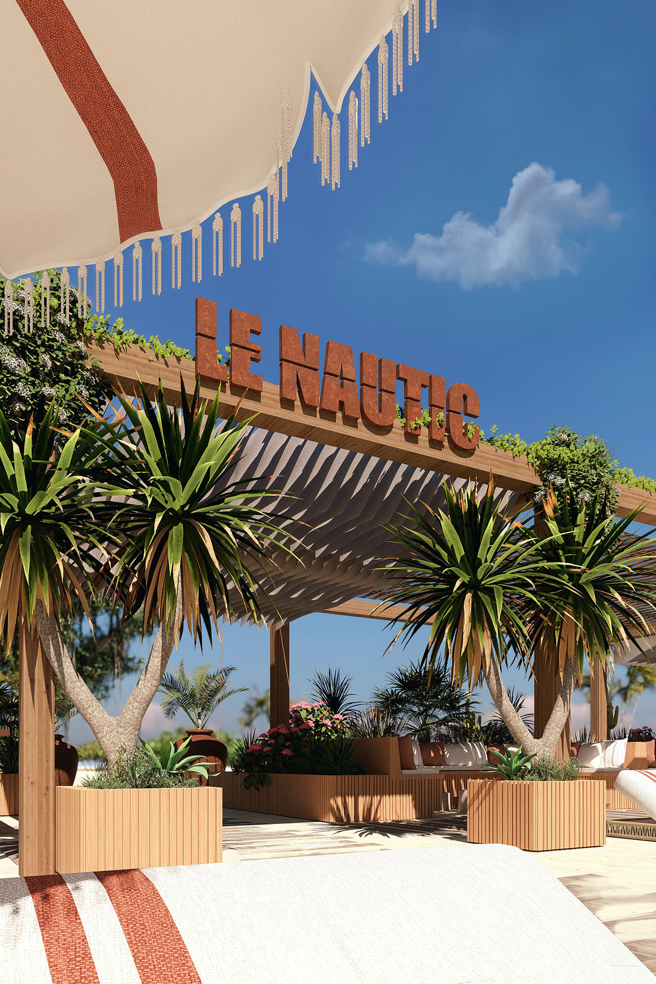 Modélisation 3D du projet Plage privée Le Nautic à La Croix-Valmer - Image 1