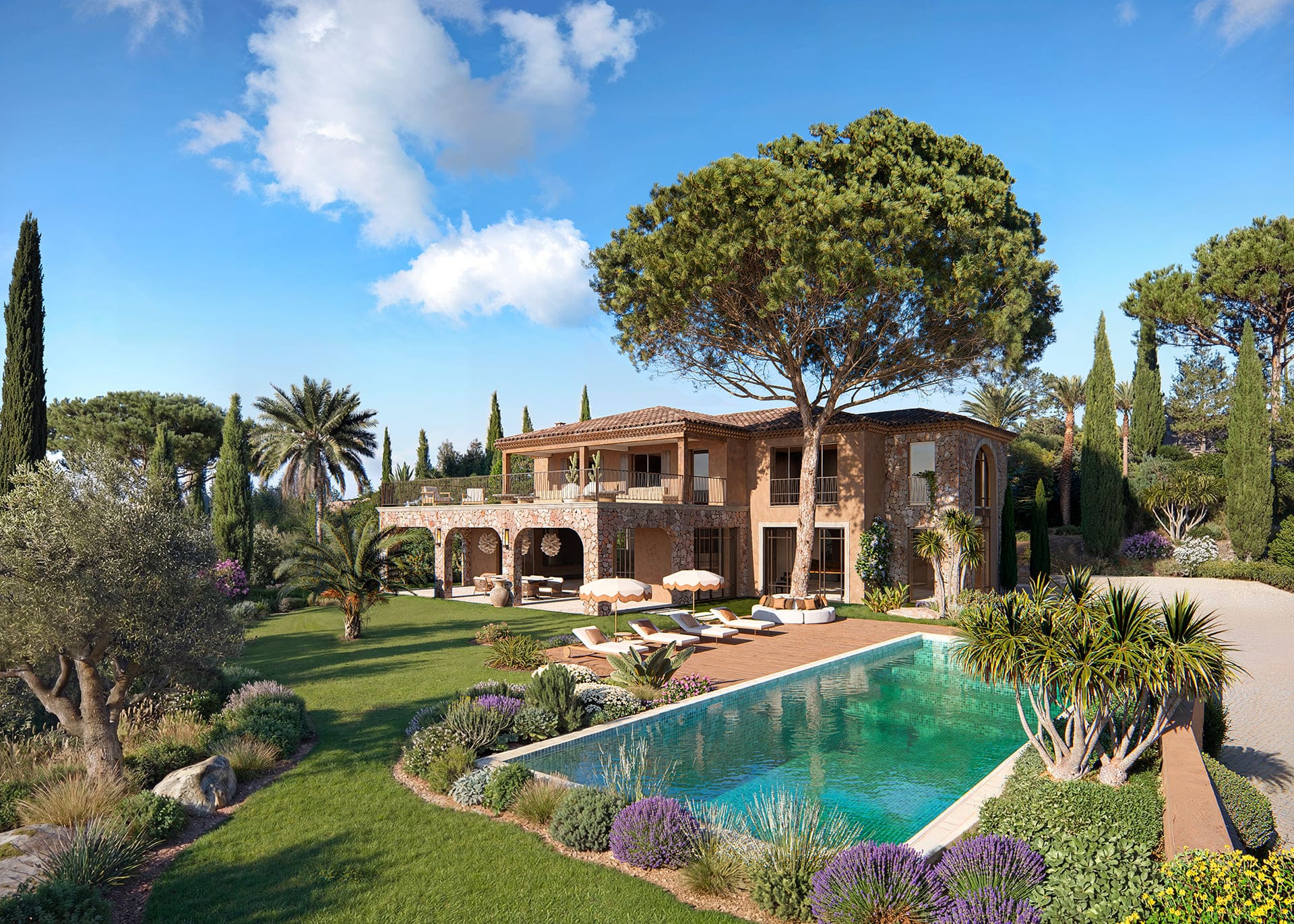 Modélisation 3D d'un projet de propriété d'exception à Saint-Tropez - Image 2