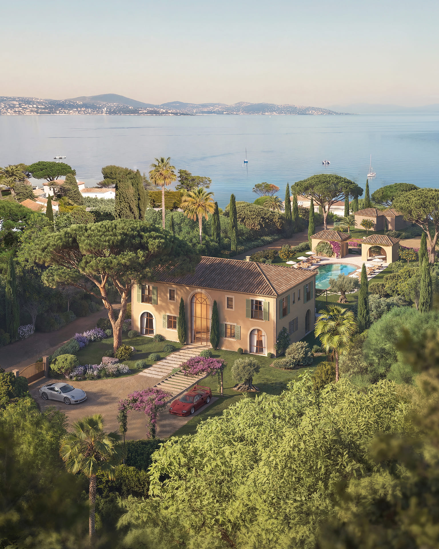 Modélisation 3D d'un domaine les pieds dans l'eau à Saint-Tropez - Image 2